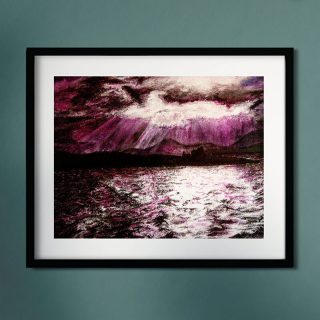 Breakthrough - oil pastels on canvas