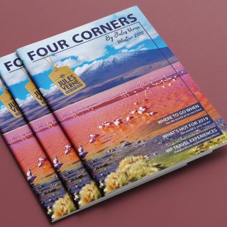 Design of travel magazine - Four Corners - VJV
