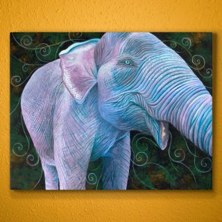 Elephant painting - acrylic and emulsion on canvas